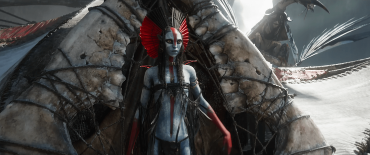 Screenshot from Avatar: Fire and Ash trailer.
