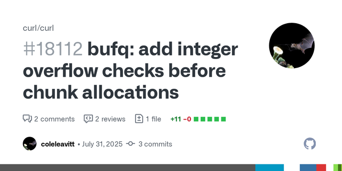 Add defensive int overflow checking in the buffer queue allocation functions to prevent potential heap buffer overflows if large chunk sizes are ever used.
The calculation sizeof(*chunk) + q-&gt;ch...
