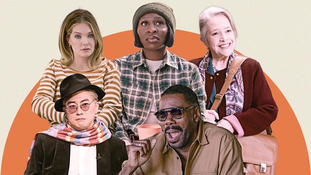 Clockwise from left: Meghann Fahy, Cynthia Erivo, Kathy Bates, Colman Domingo and Bowen Yang.