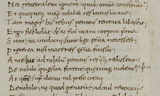 Probably Pomponio Leto's hand from a manuscript I worked with for my dissertation, for which the text and/or brown annotations and/or red annotations and/or second pass annotations were all *similar* to Pomponio Leto's hand, but his students learned their scripts from him, so was it him? I turned to experts. They... disagreed, some confidently saying "Definitely him!" others "No, a student." Sigh: "circle of" it is.
