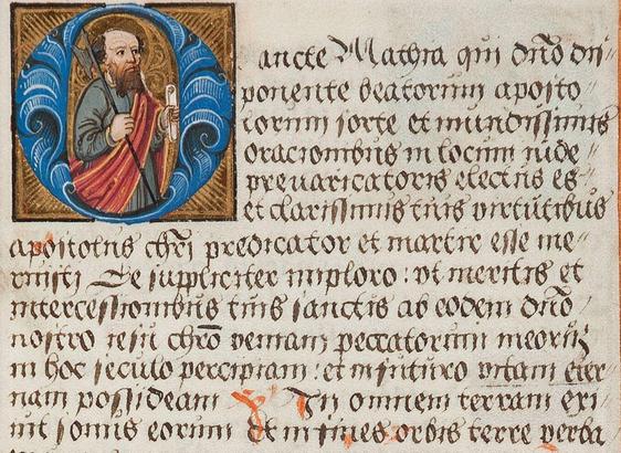 Detail from a 1524 German manuscript. Despite being a century closer to us in time, the letters are much harder to make out, with the Ds curving backwards, the ls short, the shapes of the s and r tricky, the Vs closed so they look almost like As, and many other details farther from modern typefaces which make it hard to read despite being, for the kind of manuscript it is, very clear.